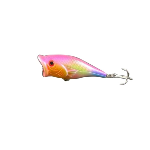 HENGJIA Plastic kunstaas Popper Bionisch visaas met haken, lengte: 6,5 cm, levering in willekeurige kleur - Afbeelding 4