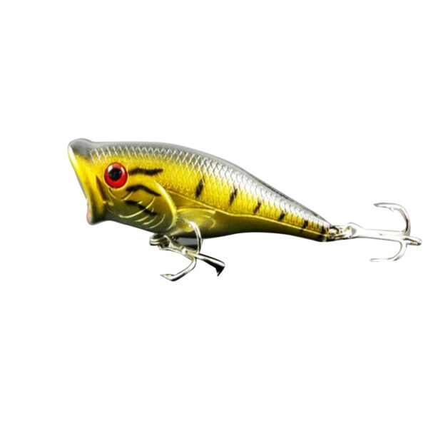 HENGJIA Plastic kunstaas Popper Bionisch visaas met haken, lengte: 6,5 cm, levering in willekeurige kleur - Afbeelding 5