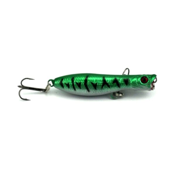 HENGJIA Kunstaas Popper Bionisch visaas met haken, lengte: 6 cm, levering in willekeurige kleur - Afbeelding 4