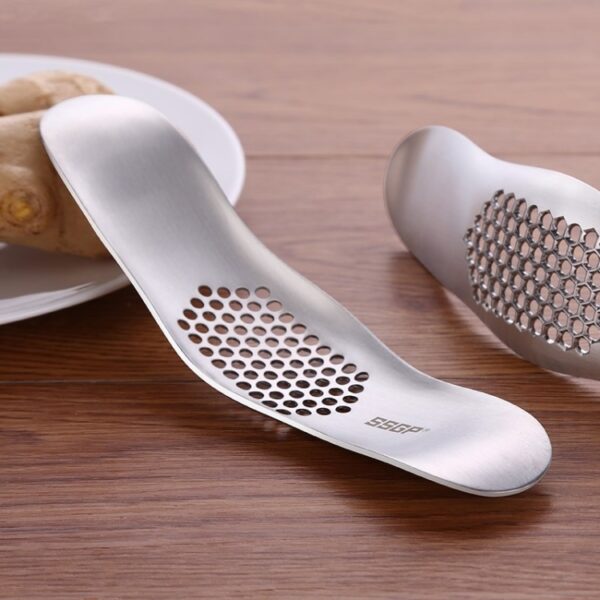SSGP Kitchen Tool Manual 304 roestvrijstalen geborstelde textuur knoflookpers - Afbeelding 2
