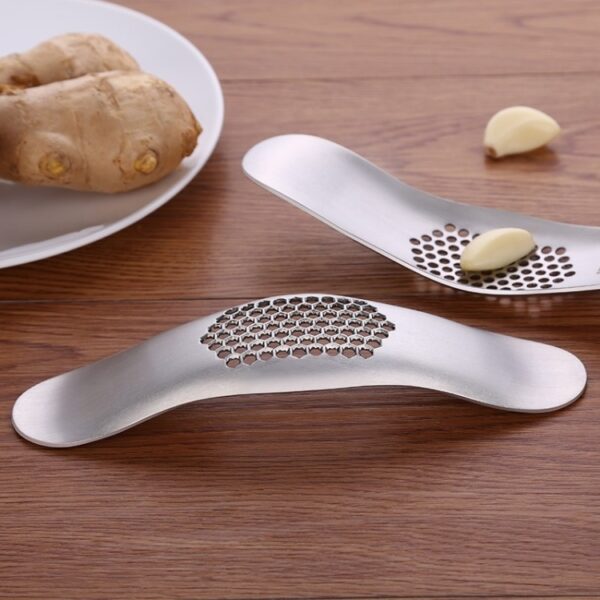 SSGP Kitchen Tool Manual 304 roestvrijstalen geborstelde textuur knoflookpers - Afbeelding 3