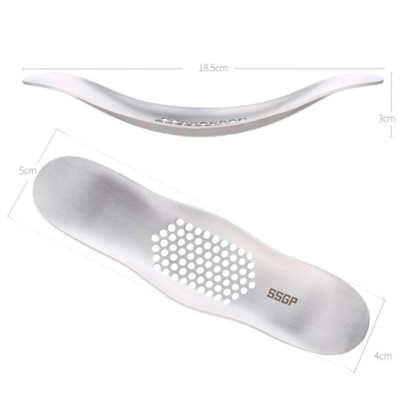 SSGP Kitchen Tool Manual 304 roestvrijstalen geborstelde textuur knoflookpers - Afbeelding 6