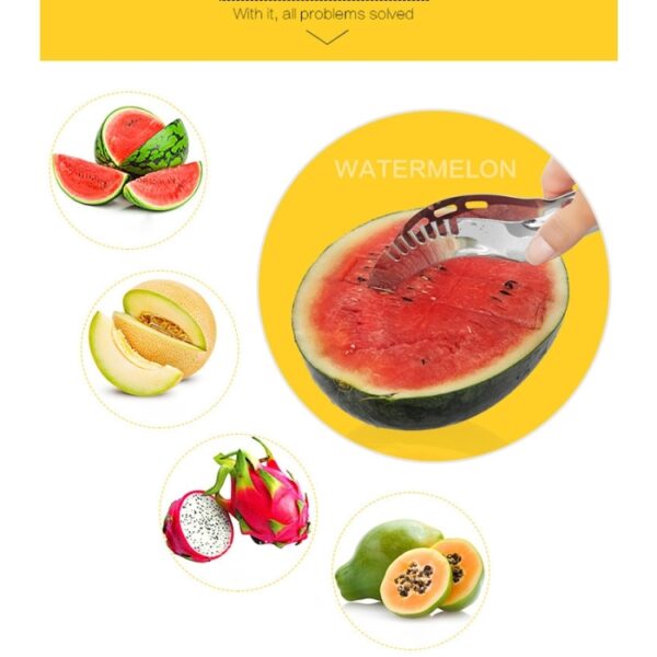 Creatieve watermeloen meloen fruit roestvrijstalen snijder - Afbeelding 6