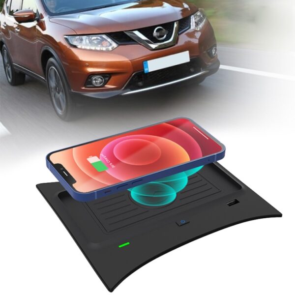 Auto snel opladen draadloze oplader voor Nissan X-Trail 2014-2021 / Qashqai 2016-2018, links rijden, For Nissan X-Trail 2014-2021 - Afbeelding 9