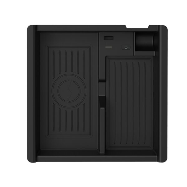 Multifunctionele auto draadloze oplader rack opbergdoos voor Toyota Tacoma 2016-2021, links rijden, For Toyota Tacoma 2016-2021 - Afbeelding 2