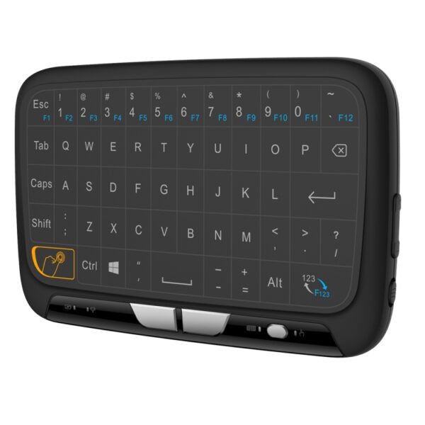 H18 2,4GHz mini draadloze luchtmuis QWERTY-toetsenbord met touchpad / trillingen voor pc, tv, H18 Wireless Keyboard - Afbeelding 2