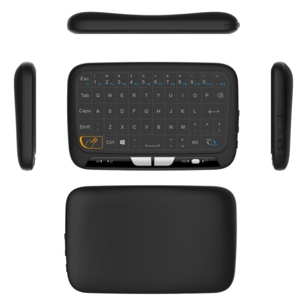 H18 2,4GHz mini draadloze luchtmuis QWERTY-toetsenbord met touchpad / trillingen voor pc, tv, H18 Wireless Keyboard - Afbeelding 4