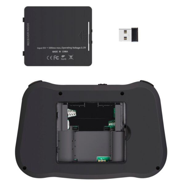 MT08 2,4GHz mini draadloze luchtmuis QWERTY-toetsenbord met kleurrijke achtergrondverlichting en touchpad en multimediabediening voor pc, tv, MT08 - Afbeelding 6