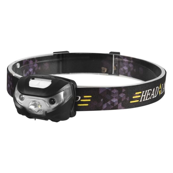 5W 4-standen waterdichte witlicht LED-koplamp, 140LM ​​Mini-USB-oplaadbehuizing voor buitenshuis Bewegingssensor met USB-kabel voor hardlopen / vissen