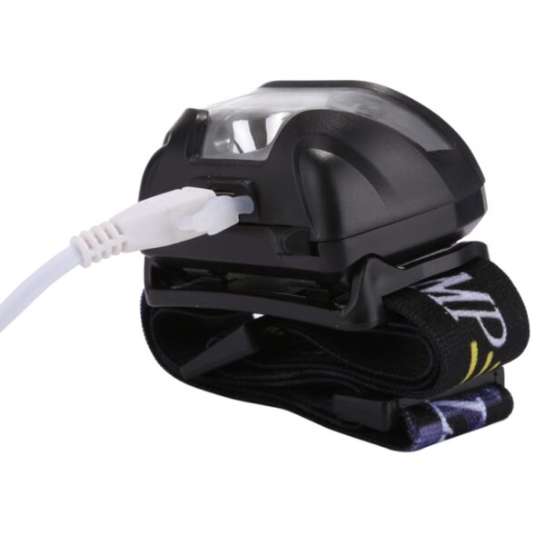 5W 4-standen waterdichte witlicht LED-koplamp, 140LM ​​Mini-USB-oplaadbehuizing voor buitenshuis Bewegingssensor met USB-kabel voor hardlopen / vissen - Afbeelding 4