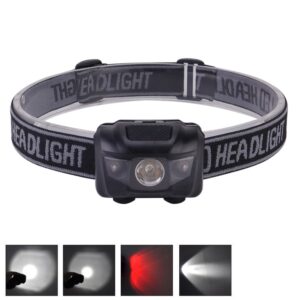 3W waterbestendige LED-koplamp met wit licht, 120LM Outdoor Mini Light voor hardlopen / vissen / klimmen