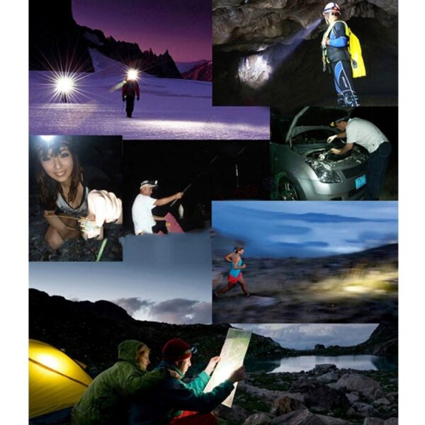 3W waterbestendige LED-koplamp met wit licht, 120LM Outdoor Mini Light voor hardlopen / vissen / klimmen - Afbeelding 7