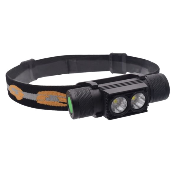 D25 10W 2 x XML-2 IPX6 waterdichte hoofdbandlamp, 2400 LM USB-oplaadbare verstelbare LED-koplamp voor buiten - Afbeelding 2