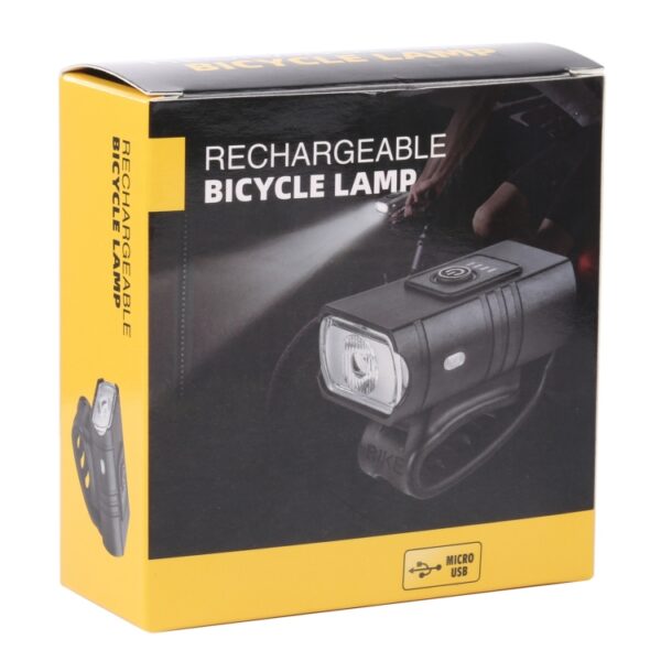 BK02 1000LM micro-USB oplaadbaar fietslicht, Micro USB - Afbeelding 4