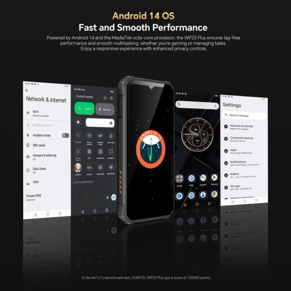 Oukitel WP23 Plus Rugged Phone, 8GB+256GB, 6.52 inch Android 14.0Unisoc T606 Octa-core, NFC, OTG, Network: 4G, WP23 Plus - Afbeelding 7