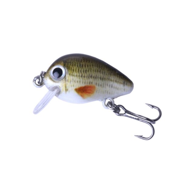 HENGJIA 5 STKS 2,7 cm / 1,5 g Luya Rock Fishing Lures Bait Bionic Kit met plastic doos - Afbeelding 3