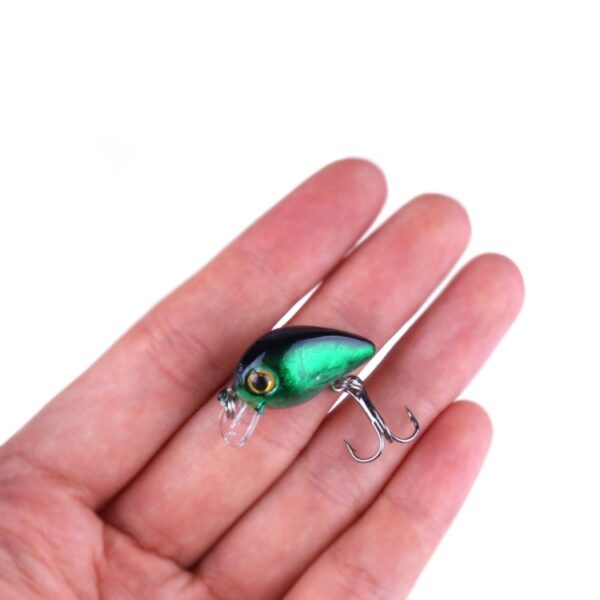 HENGJIA 10 STKS 3cm / 1.5g Luya Rock Fishing Lures Aas Bionic Kit met Plastic Box - Afbeelding 3