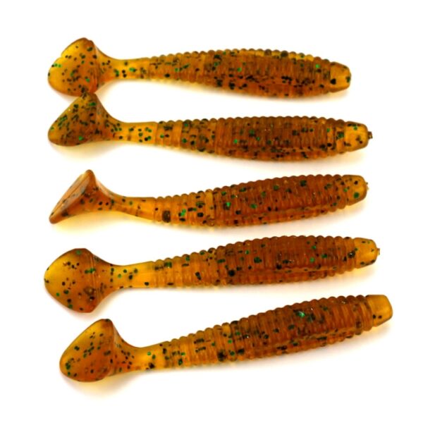 HENGJIA SO0205P 5 STKS 8 cm / 5 g Schroefstaart Zacht Vissen Lokken Kunstaas