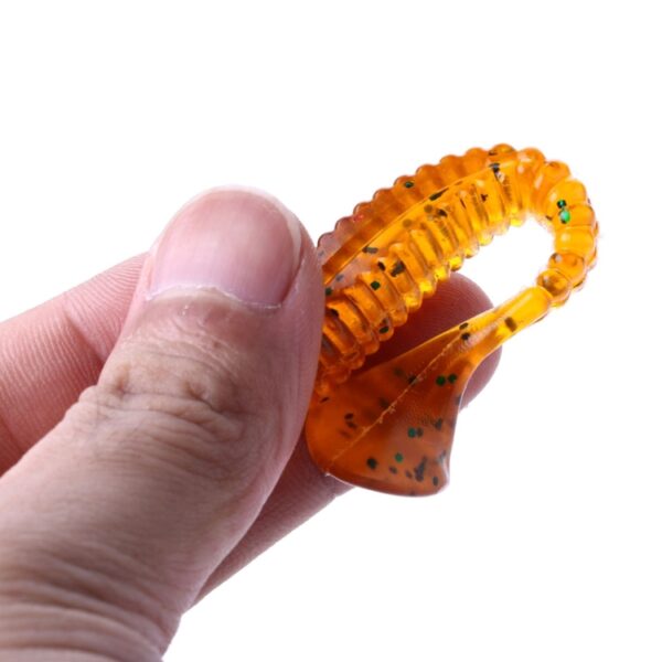 HENGJIA SO0205P 5 STKS 8 cm / 5 g Schroefstaart Zacht Vissen Lokken Kunstaas - Afbeelding 3