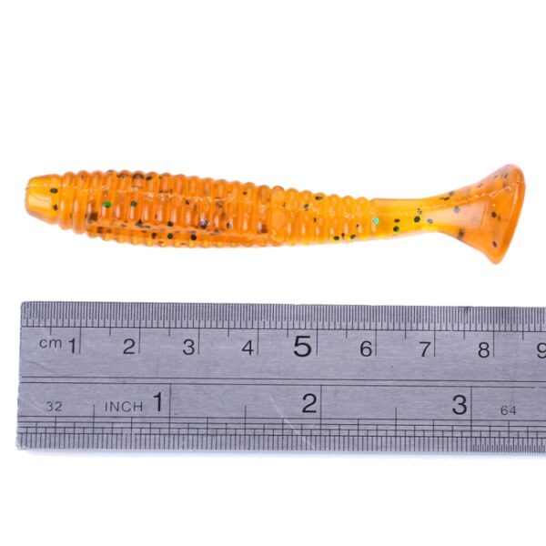 HENGJIA SO0205P 5 STKS 8 cm / 5 g Schroefstaart Zacht Vissen Lokken Kunstaas - Afbeelding 4
