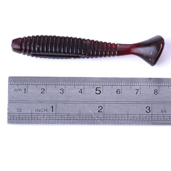 HENGJIA SO0215P 5 STKS 7,5 cm / 5,5 g Schroefstaart Zacht kunstaas voor vissen - Afbeelding 4