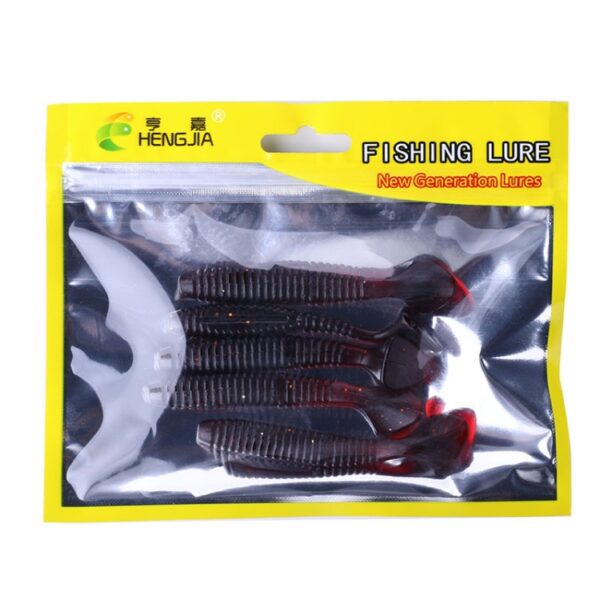 HENGJIA SO0215P 5 STKS 7,5 cm / 5,5 g Schroefstaart Zacht kunstaas voor vissen - Afbeelding 5