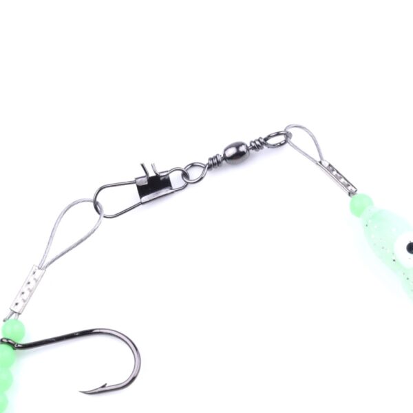 HENGJIA 32cm / 7g Vismes Visdraad Lichtgevend Nachtlampje Octopus Inktvis Haak 5 Haken - Afbeelding 5