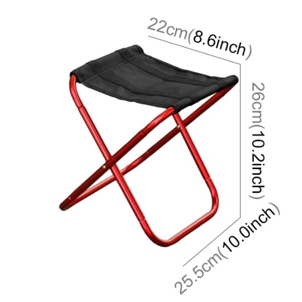 Draagbare opvouwbare kruk voor buiten, afmeting: 25*22*26cm, 8013 - Afbeelding 3