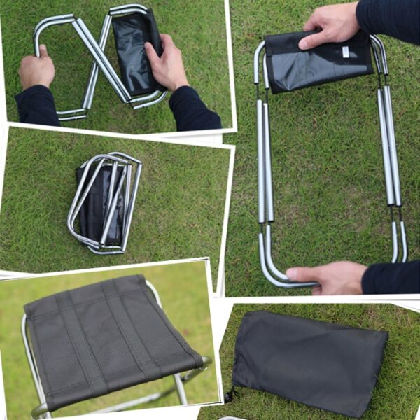 Draagbare opvouwbare kruk voor buiten, afmeting: 25*22*26cm, 8013 - Afbeelding 5