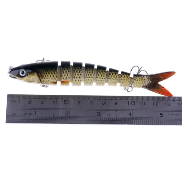 HENGJIA JM024-X 6 # 13.6cm 18.7g Multi-sectie plastic hard aas Kunstaas met dreg, willekeurige kleurlevering - Afbeelding 5