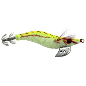 HENGJIA 8 cm kunststof hard aas Inktvisvissen lokt lokhout garnalen aas, 3# (Yellow), 5# (Magenta), 6# (Orange)