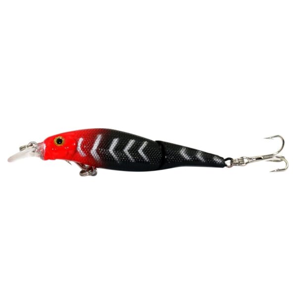 HENGJIA JM010-X 6 # 8.8cm 7.4g 2-delig plastic hard aas Kunstaas met dreg, willekeurige kleurlevering - Afbeelding 3