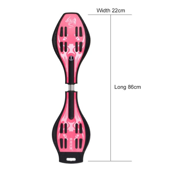 Mode Vulcan-patroon Tweewielig skateboard Lichtgevend flitswiel Vitality Board, Vulcan Pattern - Afbeelding 3