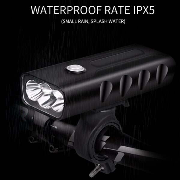 BX3 USB Opladen Fietslicht Voorstuur Led-licht (10 uur, T6 + A02-lamp) - Afbeelding 13