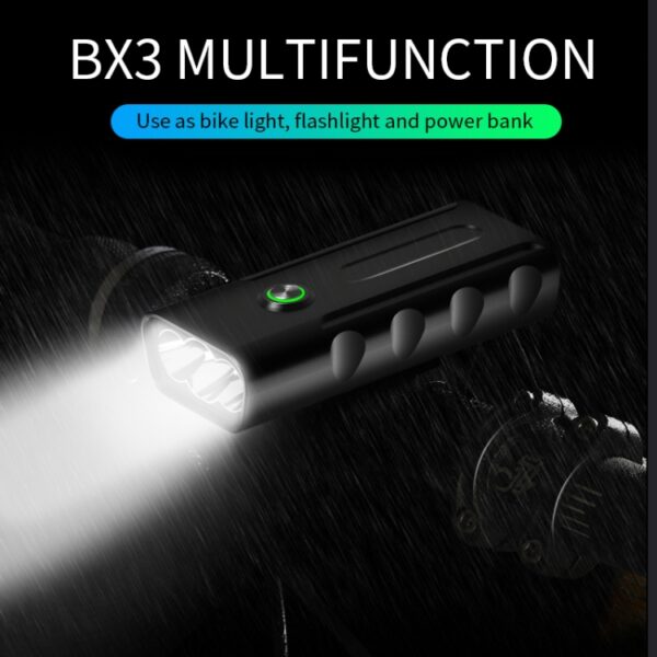 BX3 USB Opladen Fietslicht Voorstuur Led-licht (10 uur, T6 + A02-lamp) - Afbeelding 14