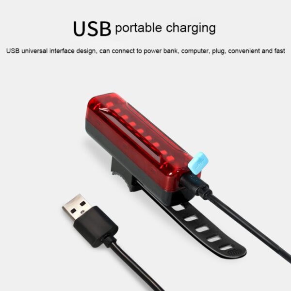 BX3 USB Opladen Fietslicht Voorstuur Led-licht (10 uur, T6 + A02-lamp) - Afbeelding 5