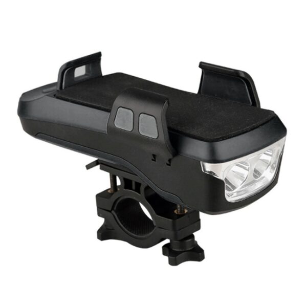 USB-oplaadfietslicht Voorstuur Led-licht, met houder en elektrische claxon, 2400mAh-batterij - Afbeelding 3