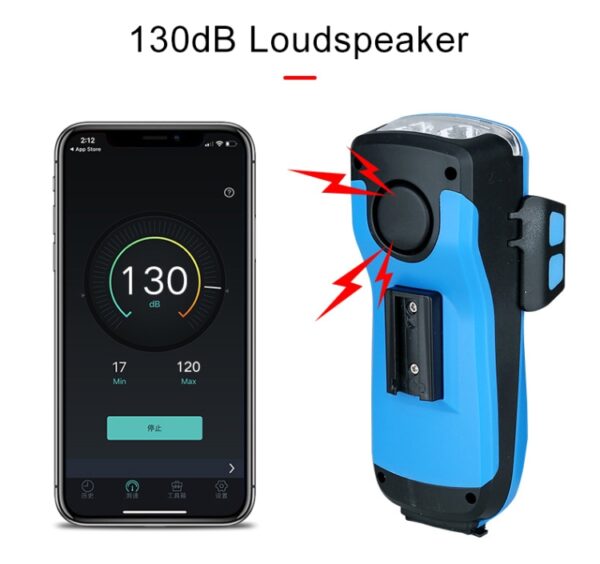 Multifunctionele 4-in-1 telefoonhouder Fietsbel Power Bank Fietslamp Zaklamp, 4 in 1 Phone Holder - Afbeelding 9
