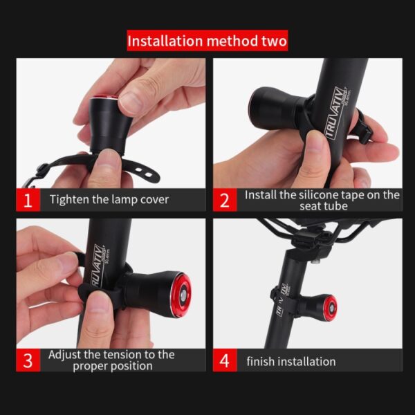 Antusi Q5 Fiets Achterlicht Automatisch Rem Inductie Achterlicht - Afbeelding 10