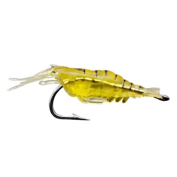 10 stuks 4 cm vissen zacht kunstmatig garnalen aas kunstaas popper poper aas met haak, Artificial Shrimp with Hook, Luminous Shrimp with Hook, Pink Shrimp with Hook, Green Shrimp with Hook, Transparent Shrimp with Hook - Afbeelding 2