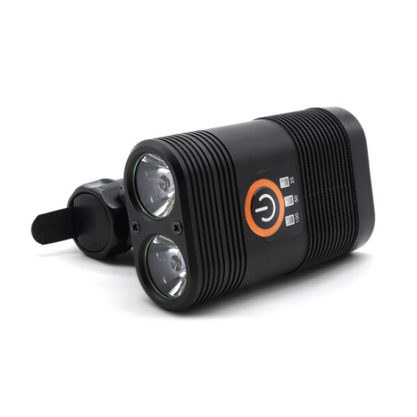 Y12 Fiets LED-koplamp Voorlamp 2 x XPE-LED's 350LM USB-oplaadfietskoplamp met 5 standen - Afbeelding 3