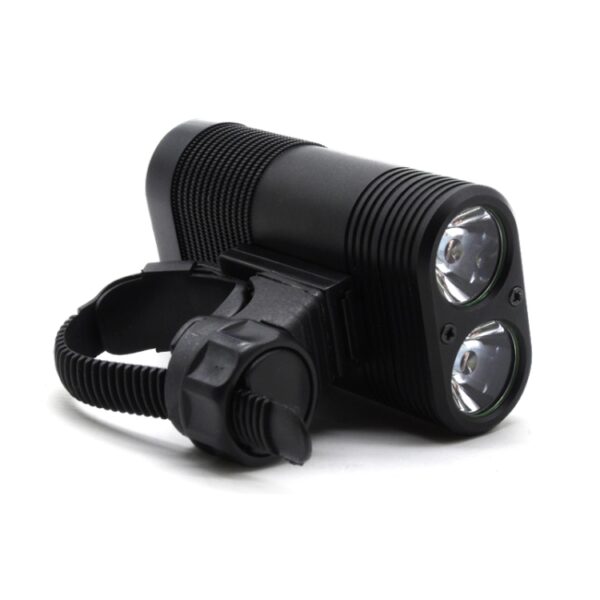 Y12 Fiets LED-koplamp Voorlamp 2 x XPE-LED's 350LM USB-oplaadfietskoplamp met 5 standen - Afbeelding 4