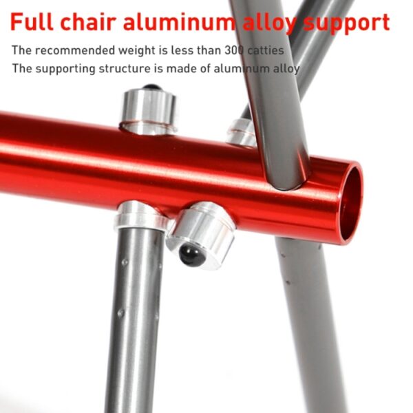Outdoor Camping Strand Draagbare Ultralichte Aluminium Klapstoel, Folding Chair (Beige), Folding Chair (Grey), Folding Chair (Black) - Afbeelding 3