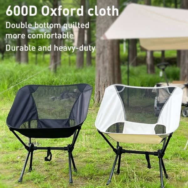 Grote outdoor camping vrije tijd strand draagbare klapstoel, Large(Black), Large(Grey), Large(Navy Blue), Large (White) - Afbeelding 4