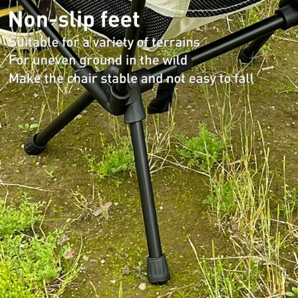 Grote outdoor camping vrije tijd strand draagbare klapstoel, Large(Black), Large(Grey), Large(Navy Blue), Large (White) - Afbeelding 6