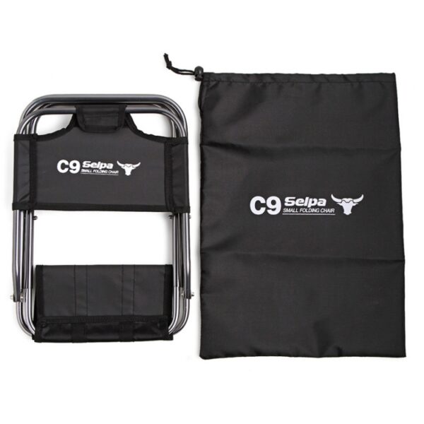 Outdoor Fishing Portable Folding Seat Kruk Backpacken Aluminiumlegering stoel - Afbeelding 4