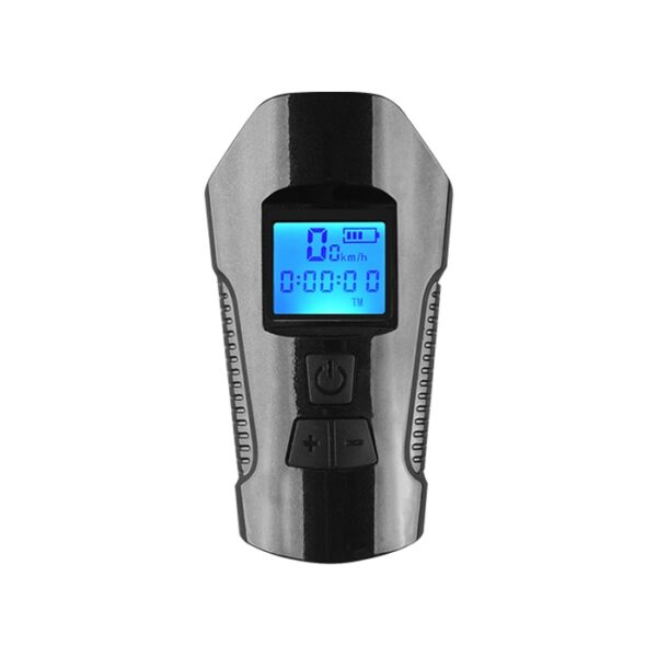 350LM USB-oplaadbare waterdichte opklikbare fietskoplamp met luidspreker- en stopwatchfunctie, Black, Blue, Red - Afbeelding 2
