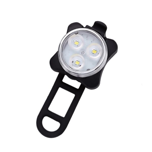 COB Lamp Bead 160LM Wit Licht USB Opladen Vierversnellingen Waterdichte Fiets Koplamp / Achterlicht Set - Afbeelding 2