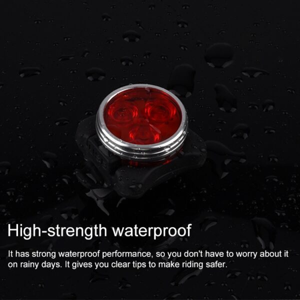 COB Lamp Bead 160LM Wit Licht USB Opladen Vierversnellingen Waterdichte Fiets Koplamp / Achterlicht Set - Afbeelding 7