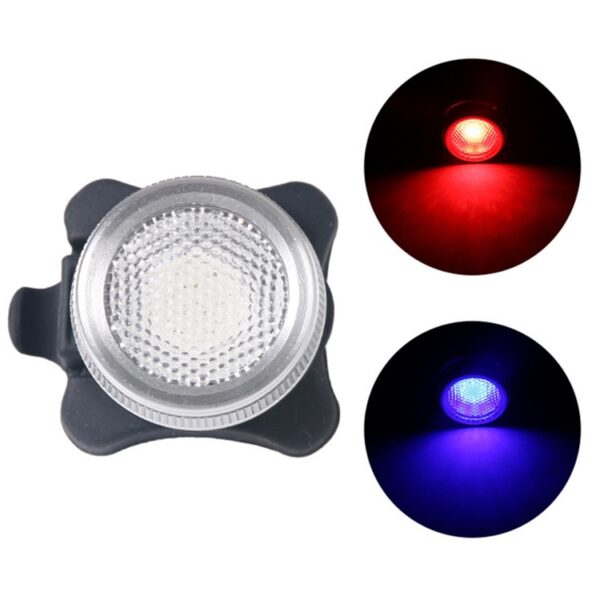 COB Lamp Kraal 160LM USB Opladen Vier-speed Waterdichte Fiets Koplamp / Achterlicht Set, Rood Blauw Licht Dimmen 650MA